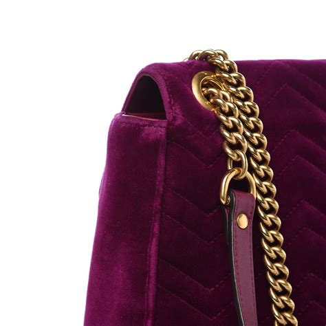 gucci velvet embroidered medium marmont shoulder bag bordeaux|Gucci Marmont leather.